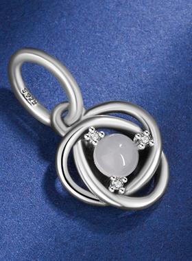 星辰石吊坠S925纯银礼物本命年女