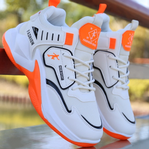 Мужская обувь, новая сетчатая дышащая спортивная обувь, студенческие кроссовки, модная универсальная нескользящая износостойкая повседневная обувь, мужская обувь для папы