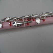 Upscale Percussion Instruments color long flute 16 holes open pore C tone Long flute manufacturer white brass B tail E key pink long flute