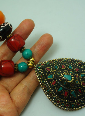 藏装民族风配饰尼泊尔手工项链