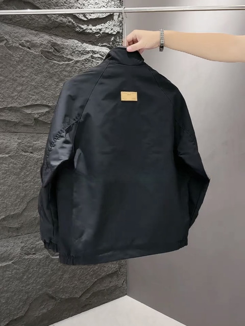 Spring and Autumn Men's 2025 new stand-up collar jacket popular jacket for men's trendy jacket casual and versatile workwear for men