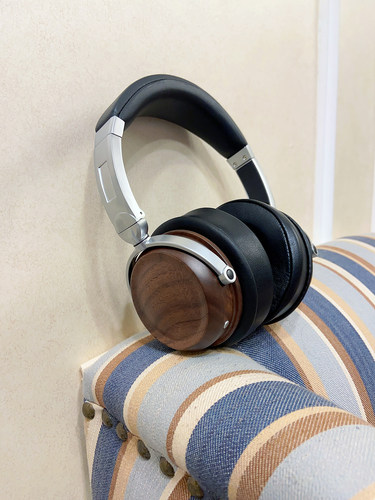 便携蓝牙5.0发烧耳机 APTX HD胡桃木折叠原木人声低音头戴式实木 - 图0