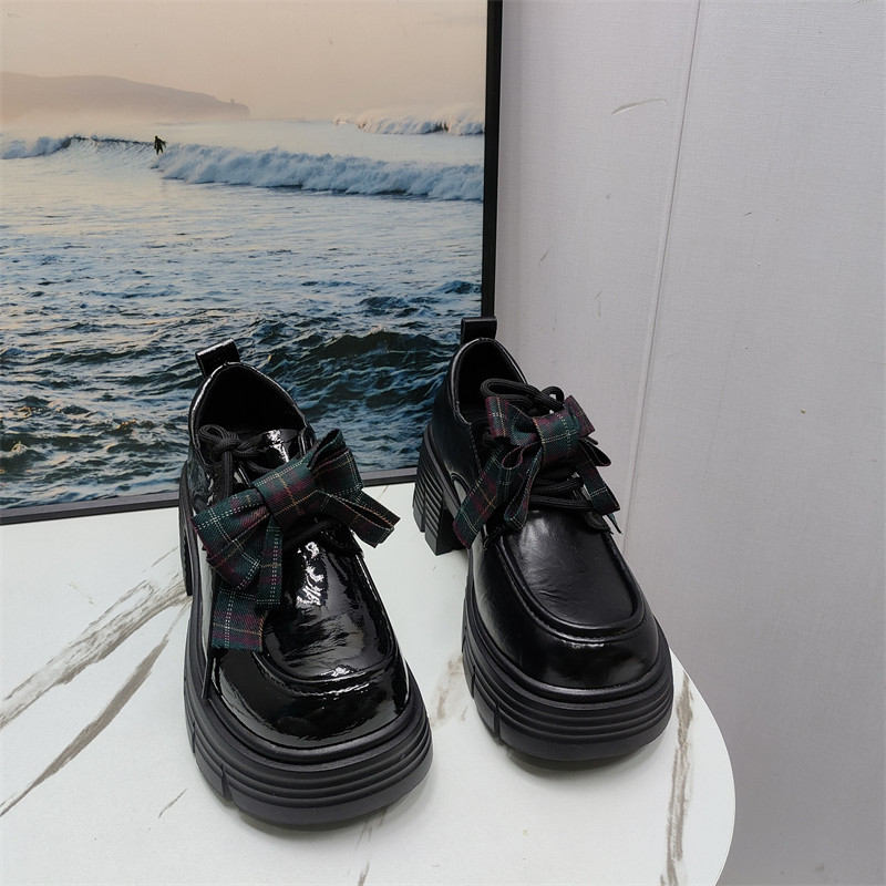 品牌撤柜2026春款英伦风厚底乐福鞋女蝴蝶结圆头增高小皮鞋学院风,淘宝优惠券,粉丝福利购,淘宝优惠卷