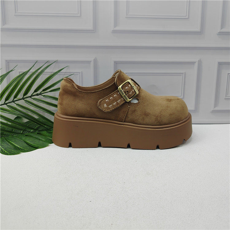 品牌撤柜2026复古风勃肯鞋女厚底松糕鞋圆头皮带扣休闲百搭单鞋,淘宝优惠券,粉丝福利购,淘宝优惠卷