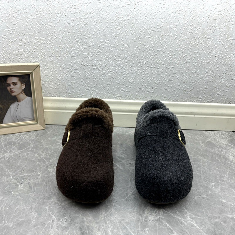2025圆头加绒勃肯鞋女冬季保暖套脚毛毛鞋舒适休闲平底棉鞋外贸鞋,淘宝优惠券,粉丝福利购,淘宝优惠卷