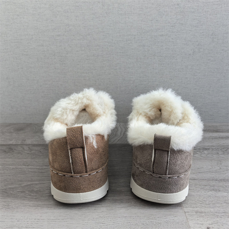 2025圆头加绒保暖魔术贴勃肯鞋女深口单鞋套脚毛毛鞋厚底软底棉鞋,淘宝优惠券,粉丝福利购,淘宝优惠卷