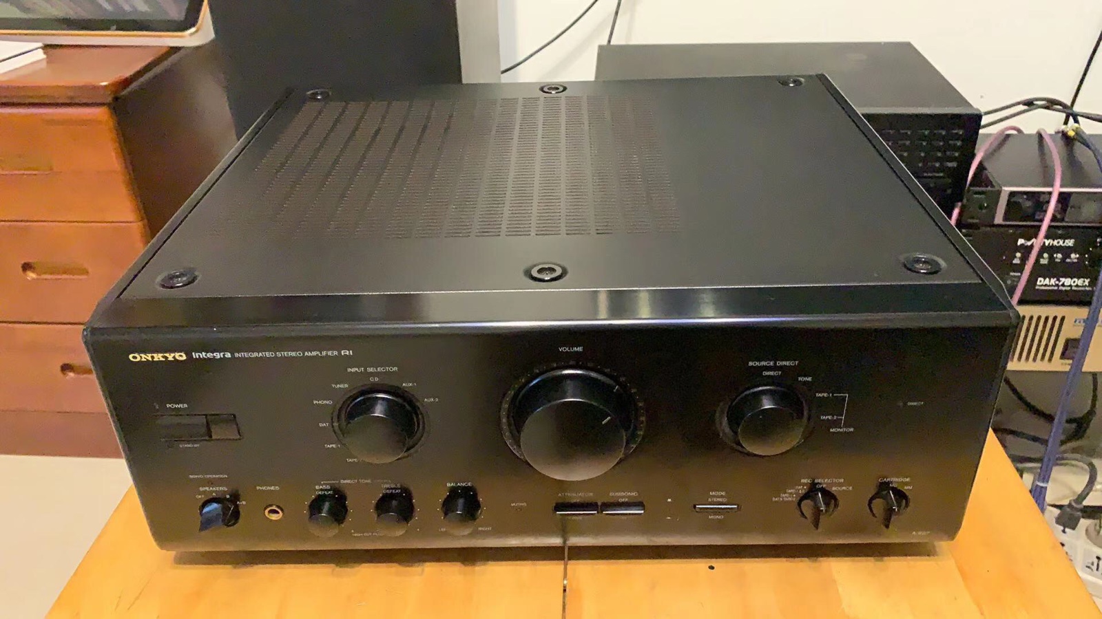 二手原装进口日本ONKYO/安桥 A-807两声道的纯功放机家用HIFI音响 - 图0