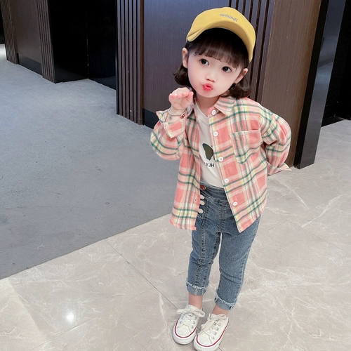 Осенняя рубашка, детский лонгслив, весенняя куртка, в западном стиле