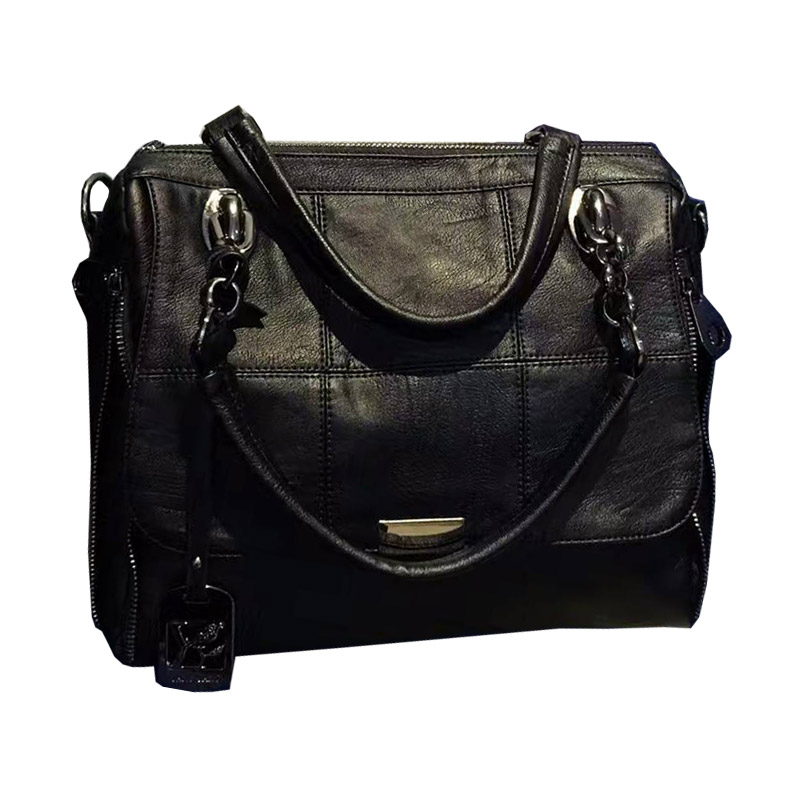 女2020新款欧美软皮百搭潮波士顿包 幸福洛洛女士包袋