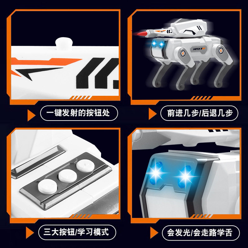 新款新品智能狗语音互动编程仿生机械狗儿童对话发光音乐玩具,淘宝优惠券,粉丝福利购,淘宝优惠卷