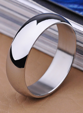 潮男戒指男士韩版个性毕业圆形