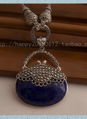 泰国纯银毛衣链吊坠