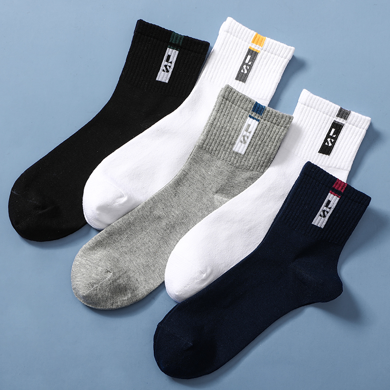 浪莎冬季中筒厚款全棉黑纯棉袜子 胜玲艳浩服饰短袜/打底袜/丝袜/美腿袜