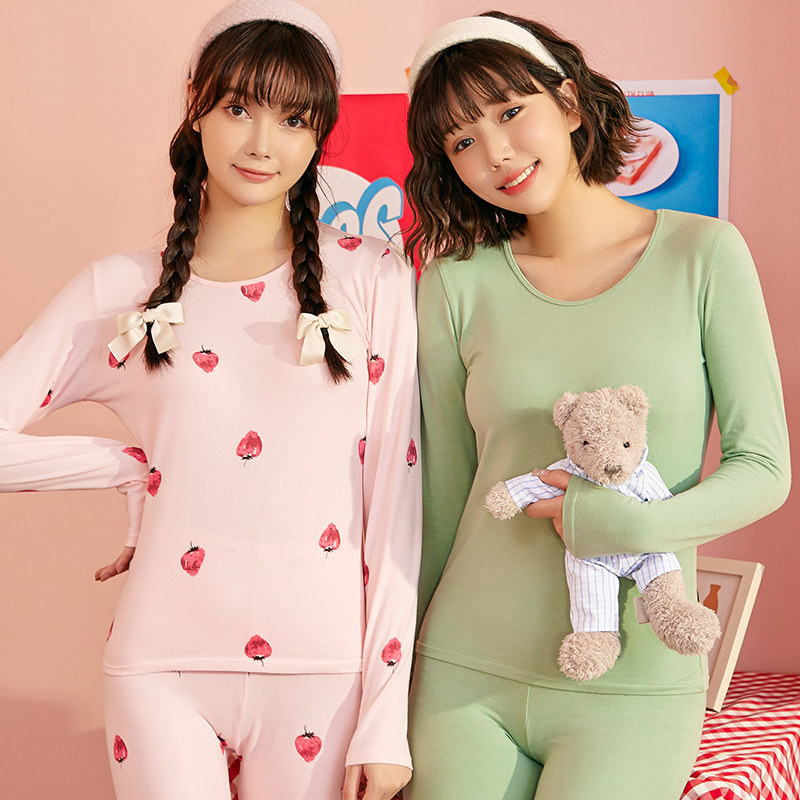 保暖套装全棉抗菌打底毛衫内穿秋衣 浪莎启元保暖上装