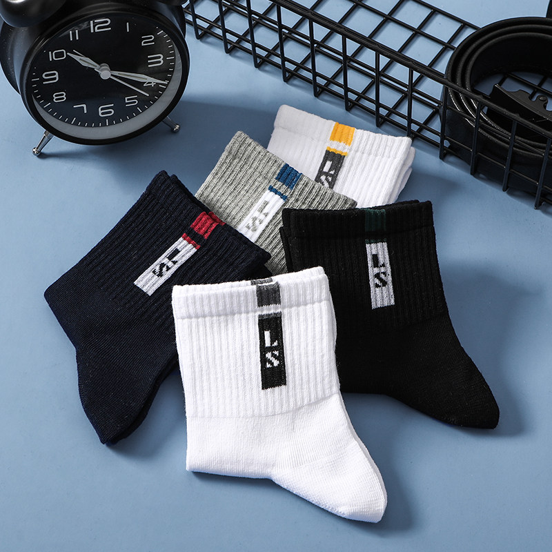 浪莎冬季中筒厚款全棉黑纯棉袜子 胜玲艳浩服饰短袜/打底袜/丝袜/美腿袜