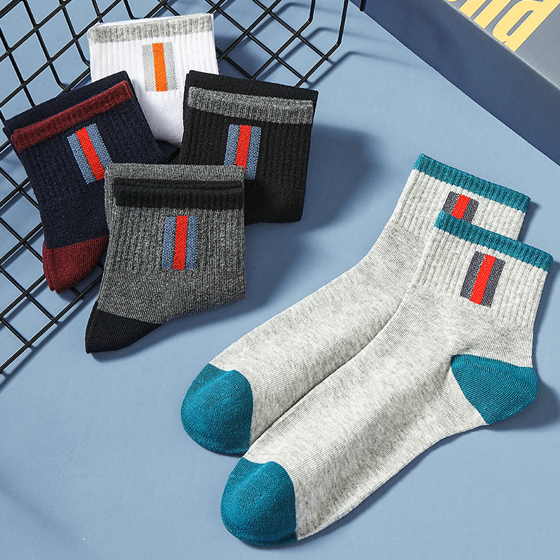 浪莎冬季纯棉中筒厚款黑全棉袜子 胜玲艳浩服饰短袜/打底袜/丝袜/美腿袜