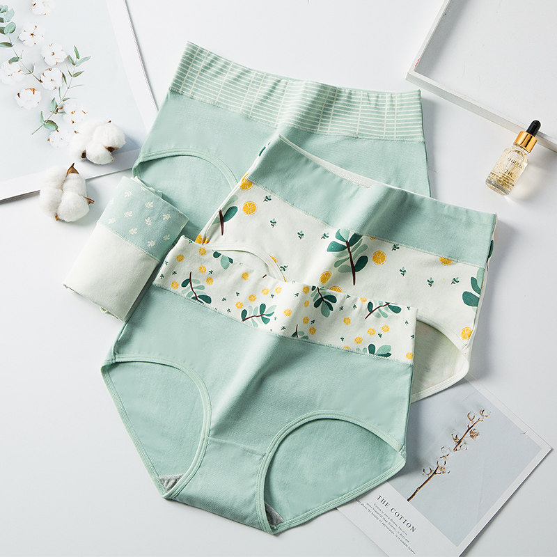 浪莎女士全棉100%纯棉胖mm中腰内裤 浪莎启元内裤