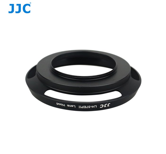 JJC适用奥林巴斯14-42mm EZ电动饼干镜头金属遮光罩 EP5 E-PL9 EM10II 14-42相机镜头配件 37mm口径-图1