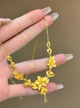 黄金色花月佳期三生花项