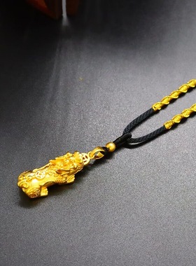 八宝罗盘吊坠项炼女款彷真假黄金