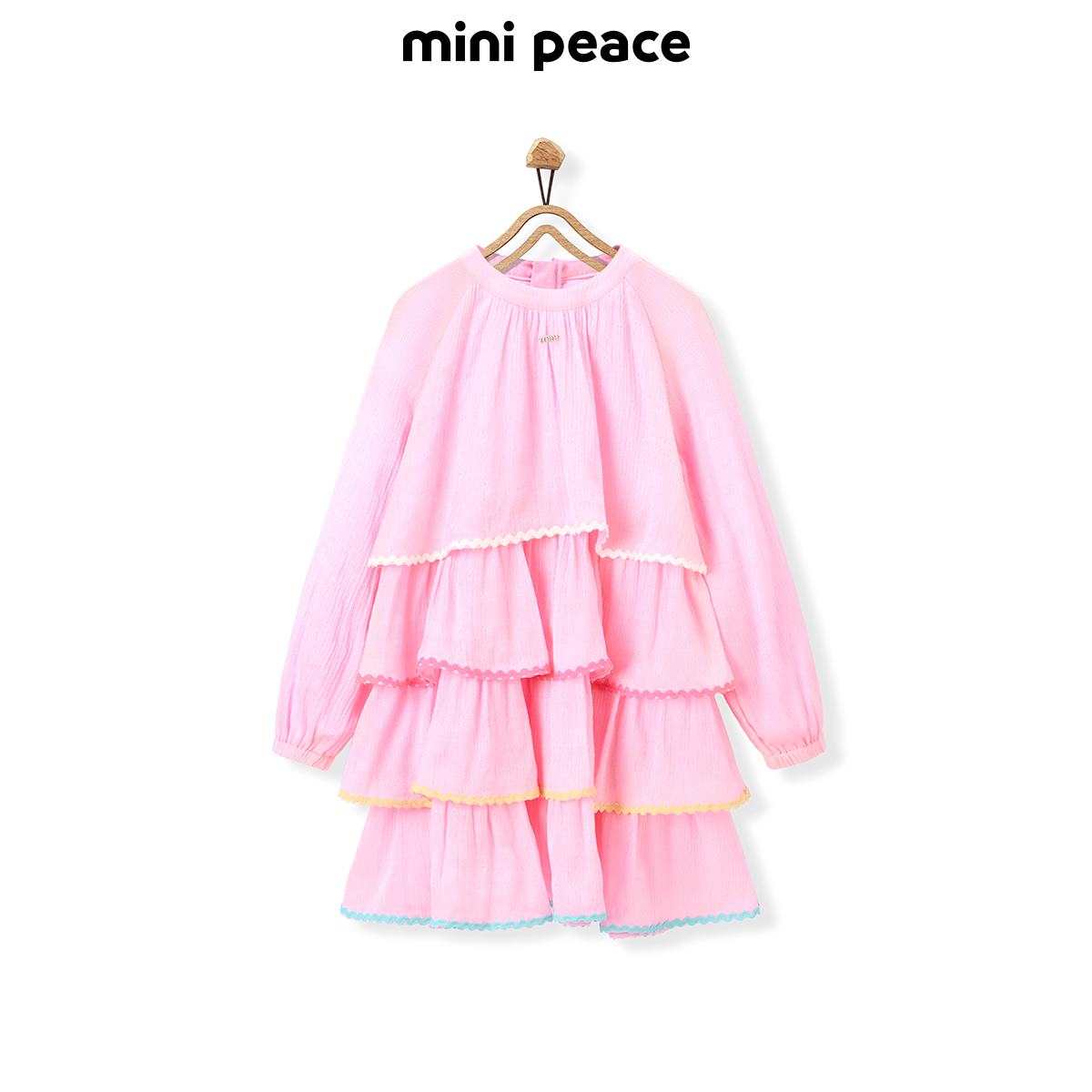 【时尚系列】MINIPEACE太平鸟童装女童连衣裙春季儿童蛋糕裙子 - 图3