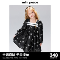 (fashion series) Minipeace Taiping bird childrens dress girls dress Spring new princess Liandress