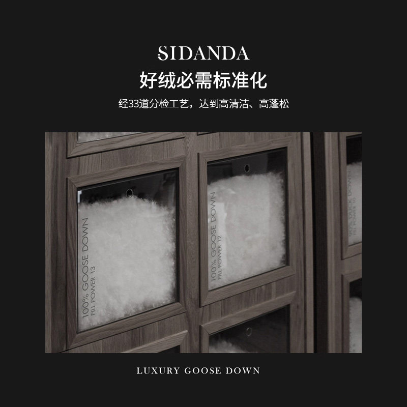 SIDANDA95白鹅绒枕头五星级酒店羽绒枕芯100支全棉柔软舒适回弹,淘宝优惠券,粉丝福利购,淘宝优惠卷