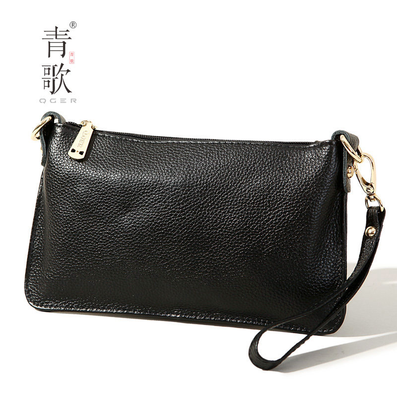 热销夏天潮流头层牛皮迷你手机包 qger青歌女士包袋