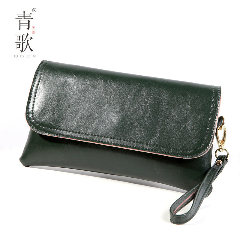 新款韩版热销潮流洋气牛皮轻便手包 qger青歌女士包袋