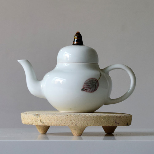 中式禅意粗陶壶承垫侘寂干泡台壶托支架炉垫三足底座底托吸水圆形 - 图3