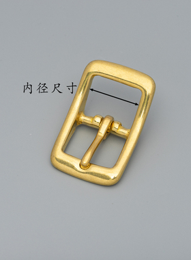 男款针式女士日字纯铜扣