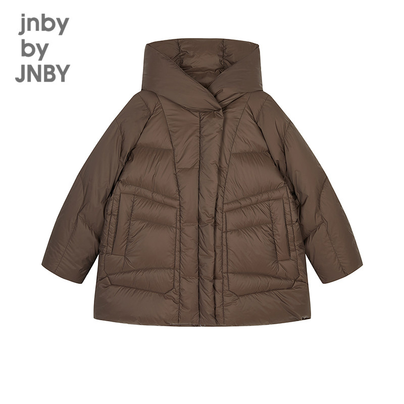 Jiangnan Buyi children's hooded goose down jacket 95 white goose down
