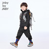 Children's short down jacket H-shaped zipper fly
