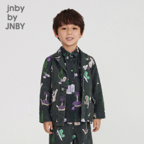 Jiangnan Bu clothy boy clothing Spring загруженный пиджак костюм печатный ребенок легкий и тонкий дизайн мужчина и женщина jnbybyjby