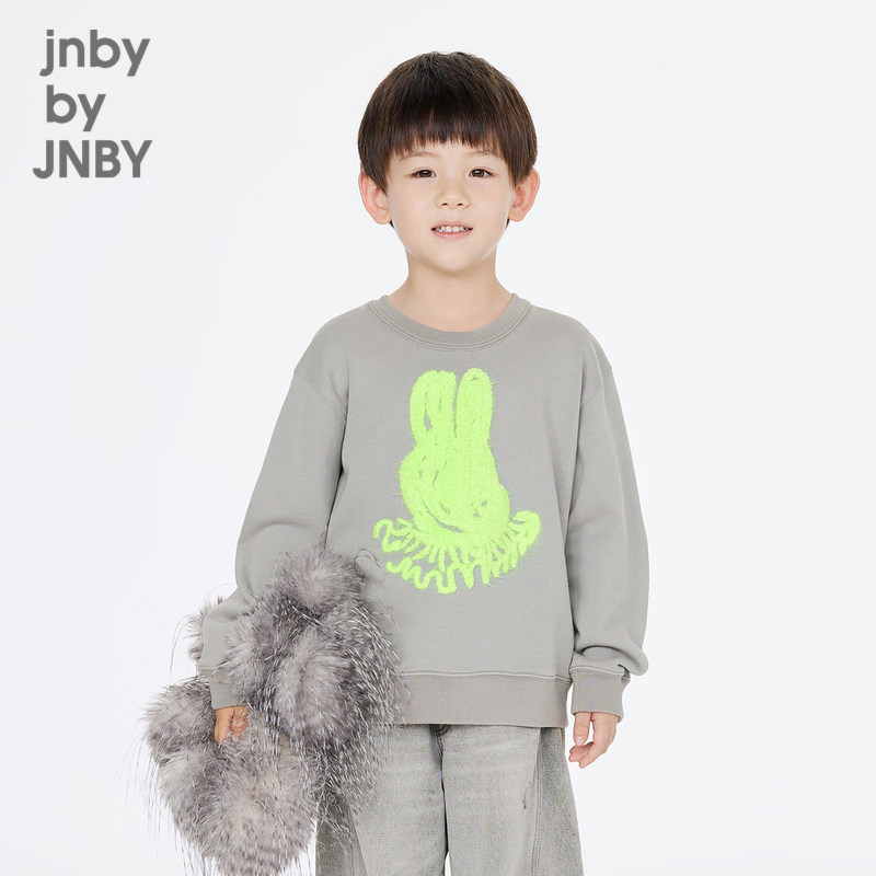 江南布衣童装套头卫衣纯棉时尚圆领图案春