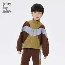 Jacket] Gangnebub clothes boy clothing spring jacket quite generous and light and thin collar male and female child jnbybyjnby