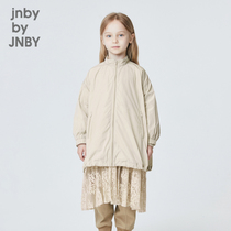 Jiangnan Bclothes Tong Clothing Wind Clothing Lace Lace Splicing Casual Jacket Vertical Collar Girl Child Jnbybyjnby