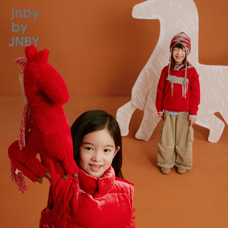 新款江南布衣童装牛仔长裤四色工装街舞潮流