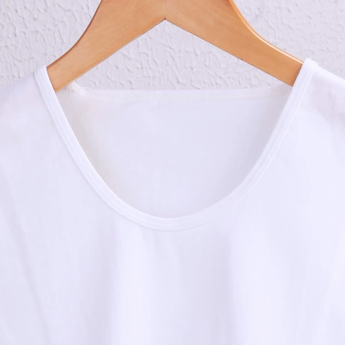 红舞鞋 Хлопковая белая современная спортивная одежда, форма для отдыха, короткий рукав