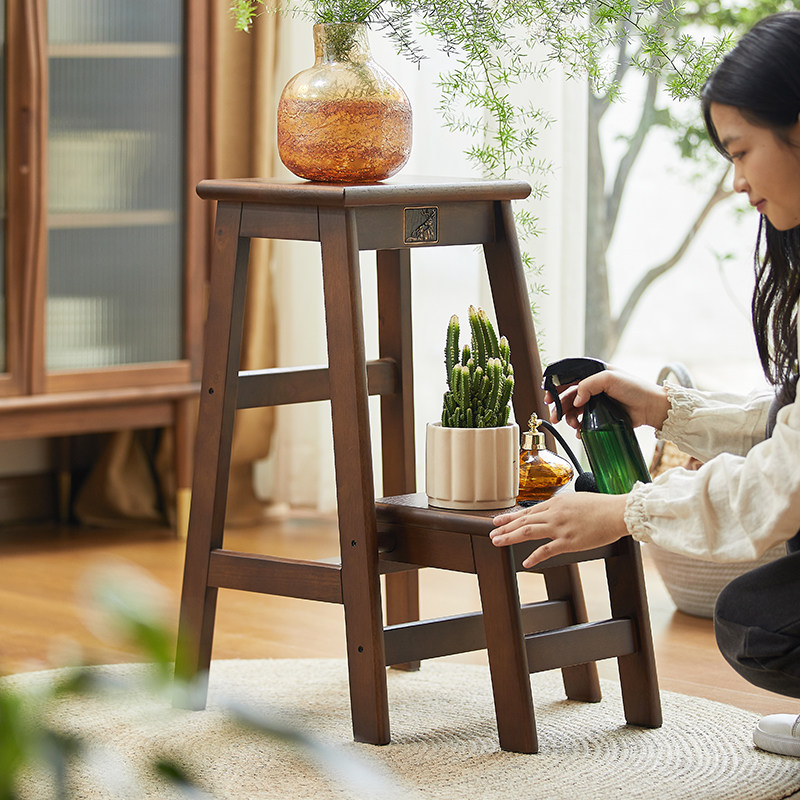 实木花架轻奢高级感置物架阳台2025新款客厅落地式花盆支架多肉架,淘宝优惠券,粉丝福利购,淘宝优惠卷