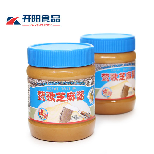 莺歌幼滑型芝麻酱315g4瓶装冷菜凉拌火锅蘸酱调味料冷面拌饭包邮 - 图1