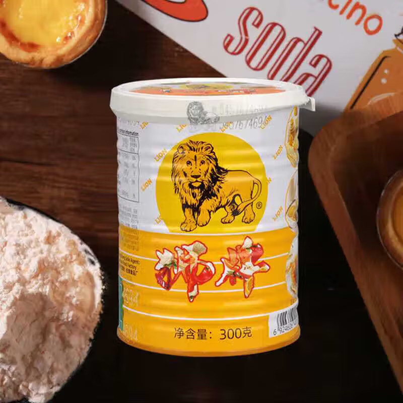 狮牌吉士粉300g家用吉士丁粉布丁蛋挞奶黄馅原料原装防伪,淘宝优惠券,粉丝福利购,淘宝优惠卷