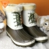 JollyWalk / rất dòng 2018 mới ống ngắn không thấm nước cộng với giày đi mưa nhung nữ ấm nước cotton giày nữ mùa đông - Rainshoes