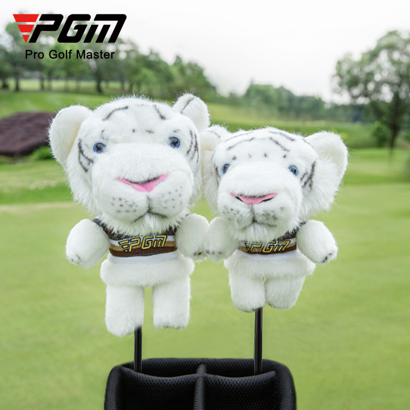 PGM高尔夫球杆套高尔夫球头套球杆保护帽套卡通毛绒老虎秋田犬-图0
