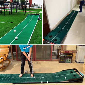 PGM ປັບຄວາມຊັນ 50*300ຊມ indoor golf putter practicer office mini set carpet