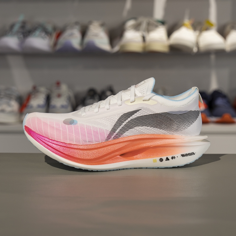 李宁李宁飞电5ELITE男跑步鞋轻量竞速碳板比赛马拉松跑鞋ARMV003 - 图1