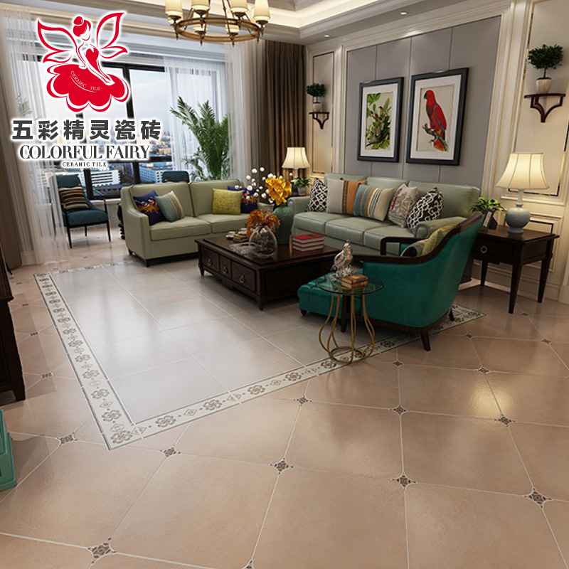 Colorful Fairy Tile Monet Antique Floor Antiskid Balcony Living Tile Floor Antiskid Balcony