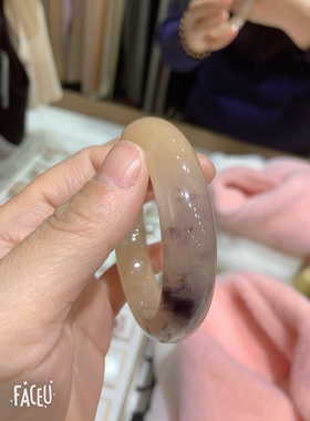 天然冰种黄月光手镯女款黄玉髓镯子细条荔枝冻玛瑙手镯少女时尚气