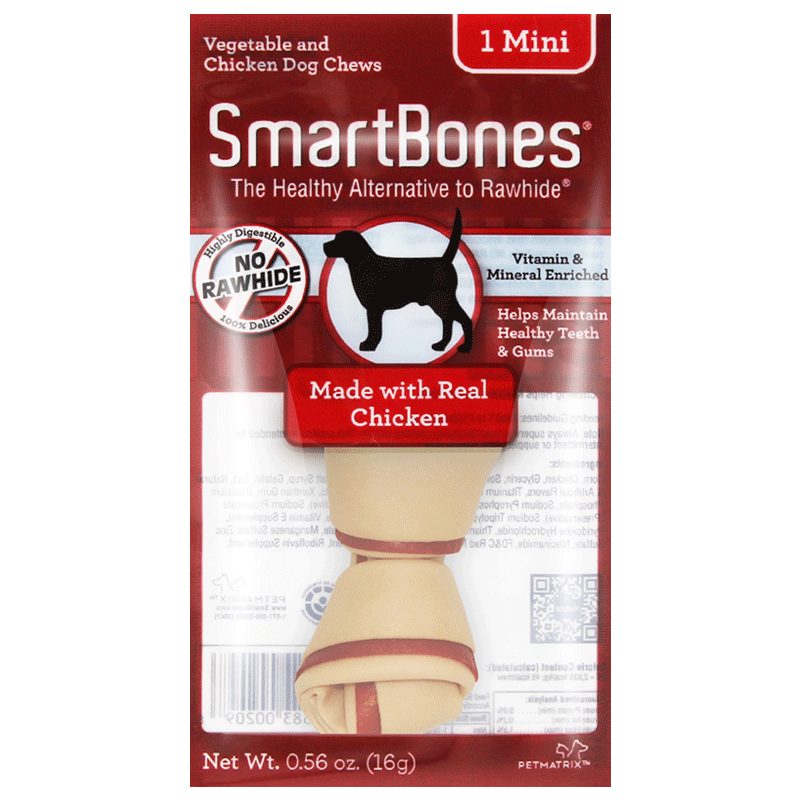 PET INN SmartBones迷你洁齿骨牛鸡肉花生薄荷磨牙健齿狗零食 - 图2