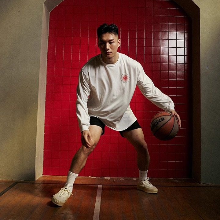 LUSHISI秋季[日落篮球]网眼速干运动长袖t恤男训练投篮服美式街头,淘宝优惠券,粉丝福利购,淘宝优惠卷